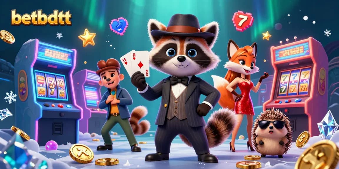 BetBDTT engages players in a vibrant 3D casino scene with dynamic characters and immersive gaming elements.