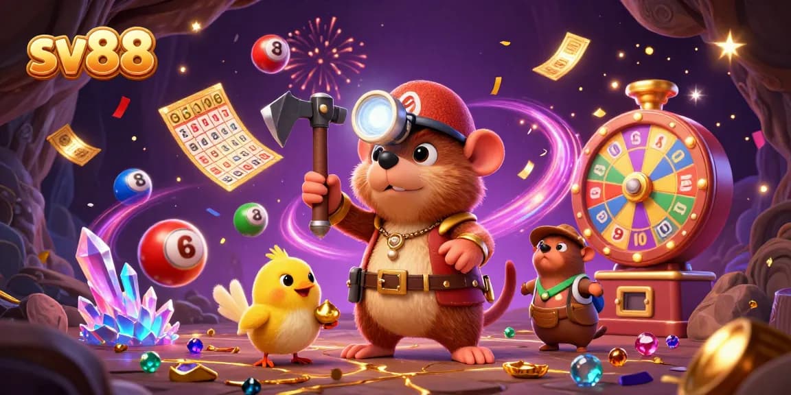 Engage with exciting lottery adventures at sv88 while enjoying vibrant gaming elements and a treasure hunt!