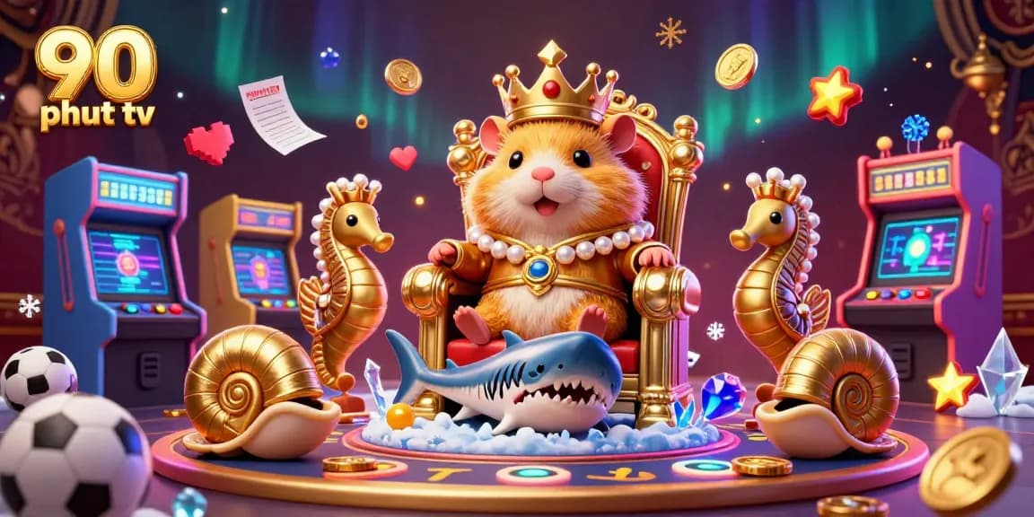 Bet on the excitement of football with 90 phut tv while a fierce hamster king commands the action.