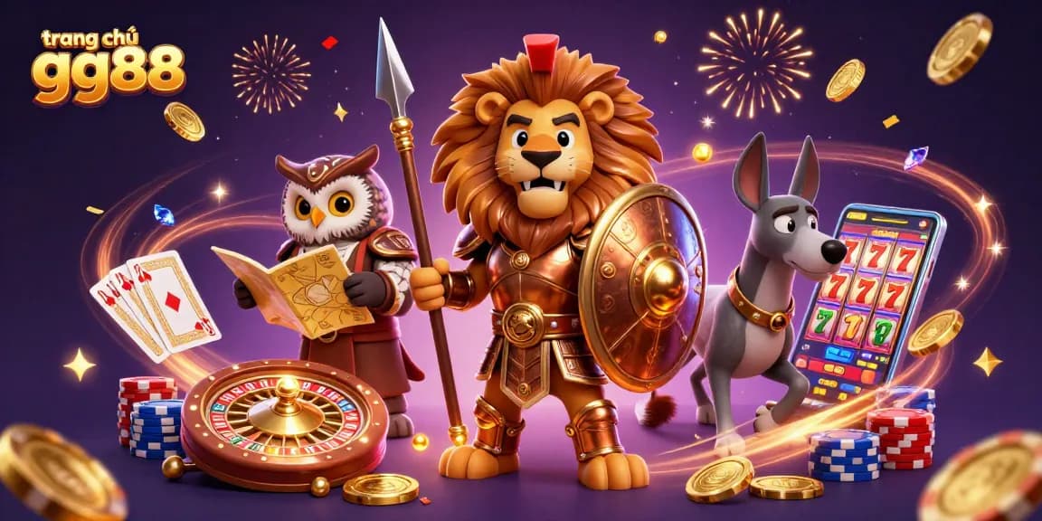 Experience exciting games at trang chủ gg88, where golden coins and vibrant poker chips await players!