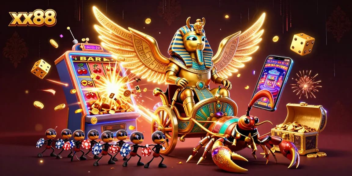 Experience top-tier gameplay at xx88 with vibrant casino elements and thrilling characters.