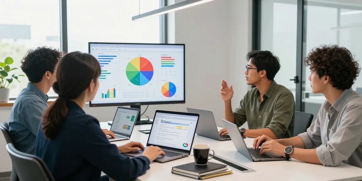 Equipo de la agencia SEO local colaborando en estrategias de optimización.