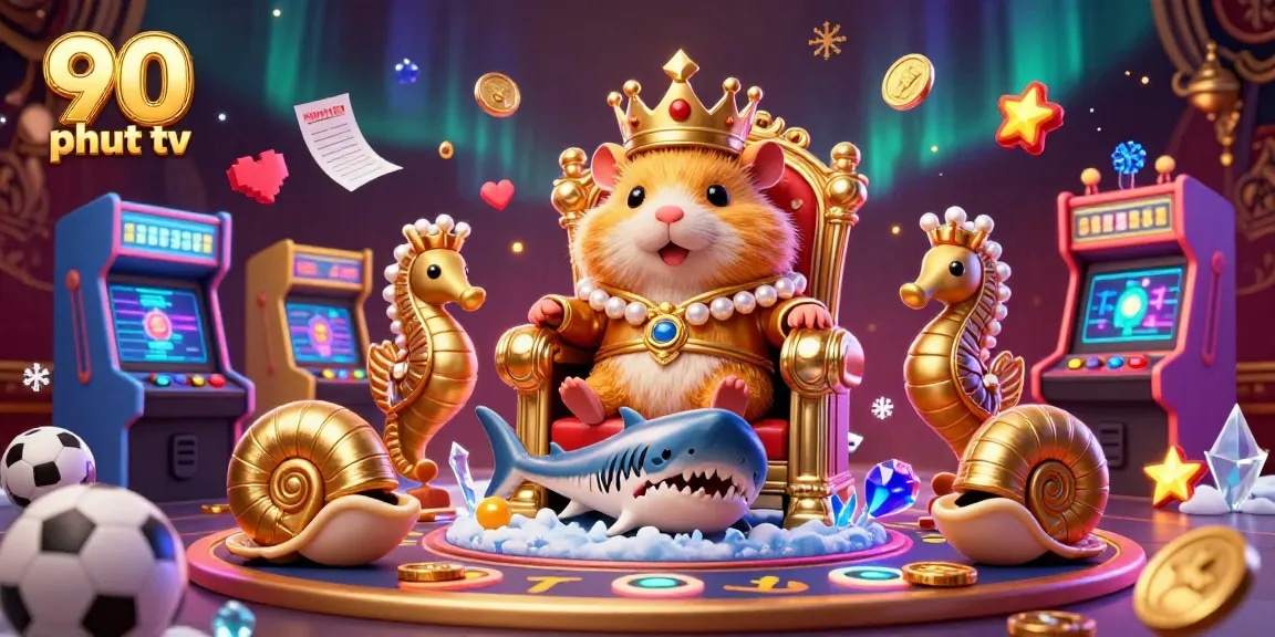 Bet on the excitement of football with 90 phut tv while a fierce hamster king commands the action.