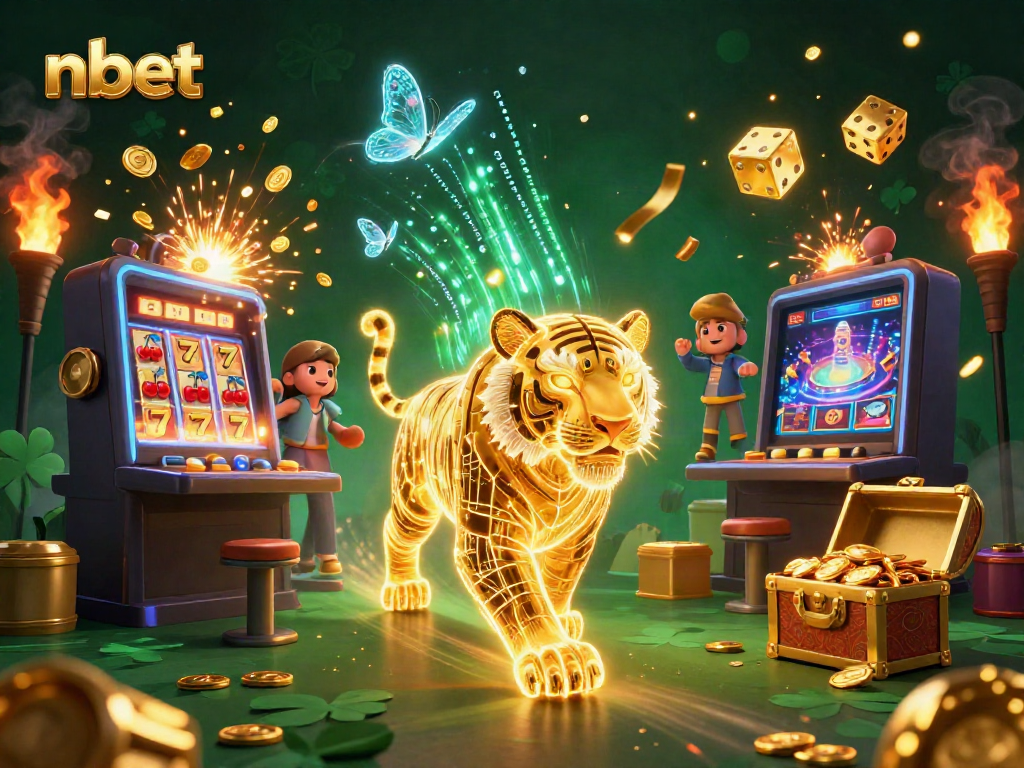 Play exciting games at nbet with golden tiger and jackpot slots bursting with coins.