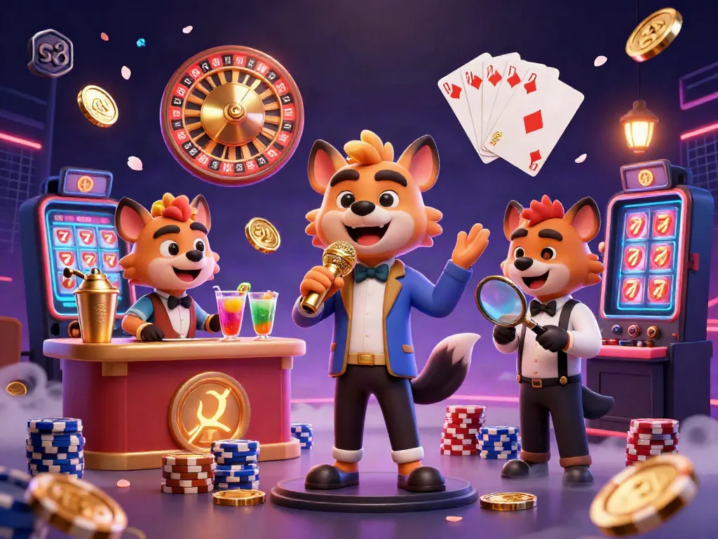 Watch the hyena comedian at the s8 casino entertain while coins and chips fly around!