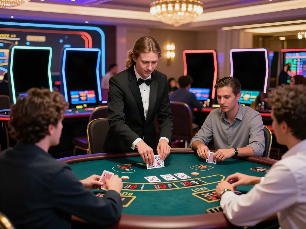KU88 live casino dealer engaging with players in an exciting online gaming environment