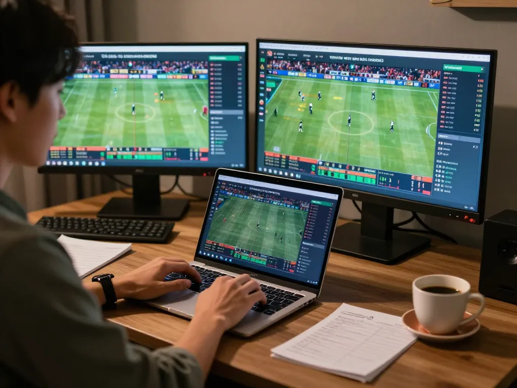 Tỷ lệ kèo nhà cái 5 analyzed during an intense sports betting session at home.