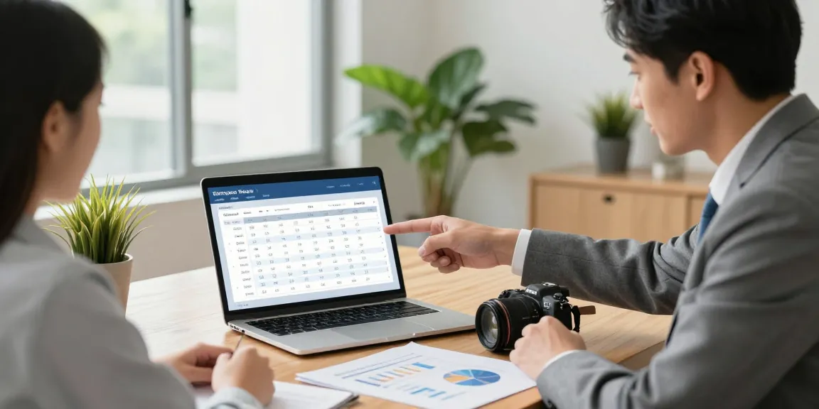 Calculate cuota hipoteca with financial advisor in professional office, showing mortgage simulation and amortization schedule.