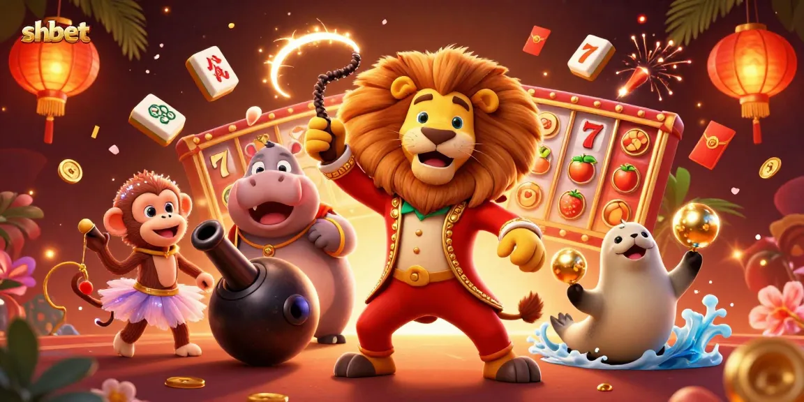 Experience excitement with shbet's dynamic 3D casino scene featuring lively characters and vibrant gaming elements.