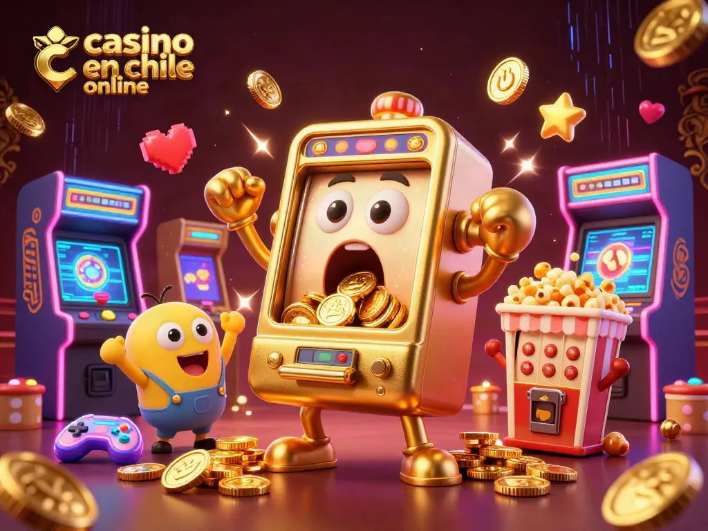 Gana jugando en un casino en Chile online con la máquina tragamonedas dorada y sus divertidos compañeros.