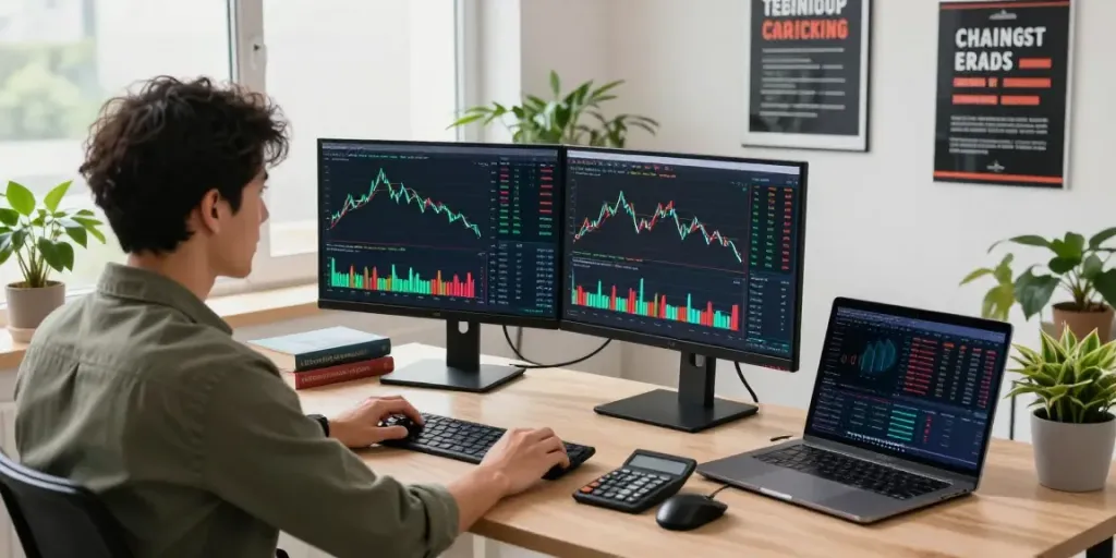El análisis de Phuwerte Inwersowia en un entorno de comercio automatizado con gráficos y tendencias del mercado.