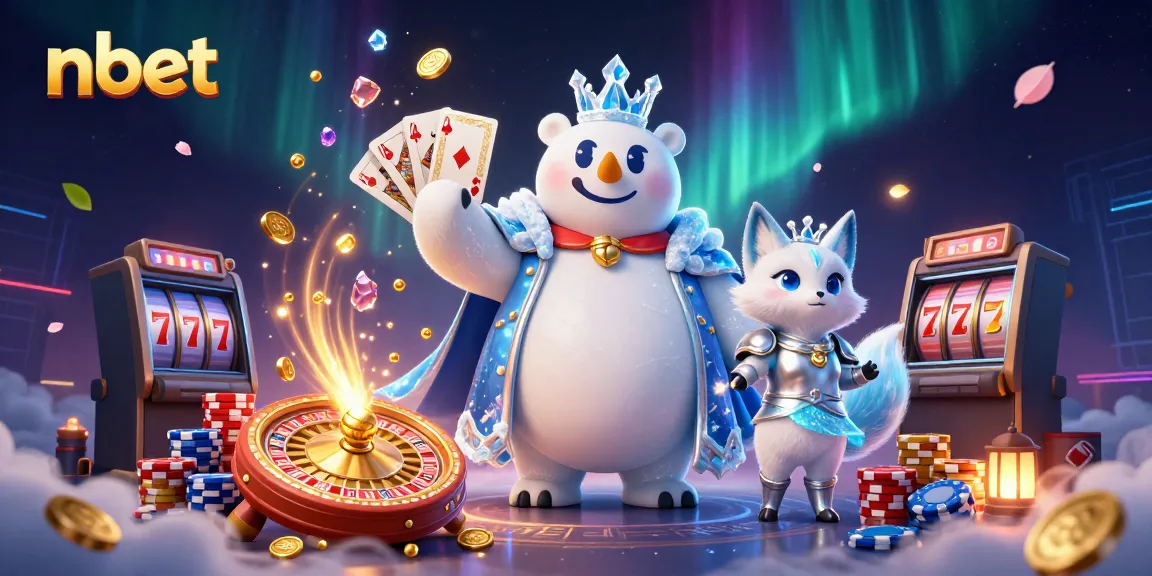 Engage with nbet's dynamic online gaming scene featuring a polar bear and snow fox.
