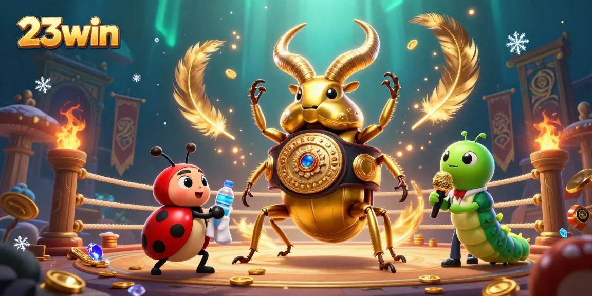 Experience thrilling gameplay with 23win featuring a dramatic showdown of vibrant 3D characters in a dynamic casino scene.